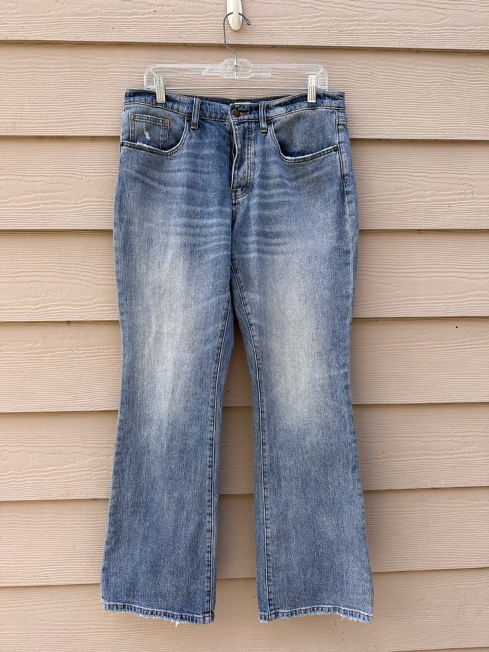 Oliver Logan Womens Relaxed Sloe Denim Button Fly Mid Rise Jeans Size 31 (A51)